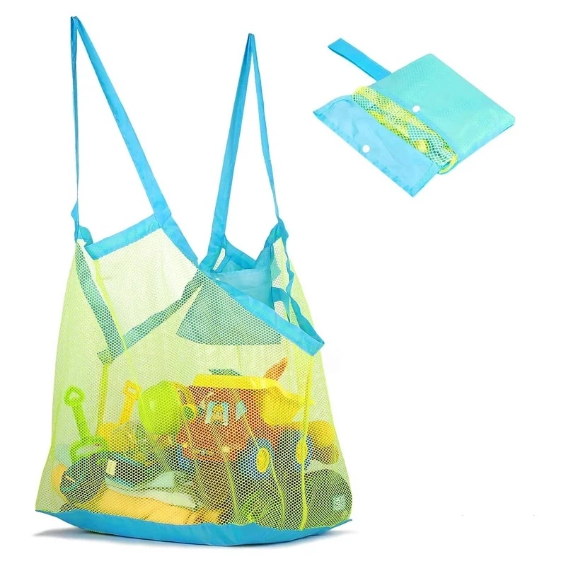 Beach Towel Large - 1-3 ชิ้นกระเป๋าชายหาดแบบพกพาตาข่ายกันทรายสำหรับเด็กของเล่นชายหาดตาข่ายเก็บของเล่นขนาดใหญ่กระเป๋าเก็บของกันน้ำกลางแจ้ง