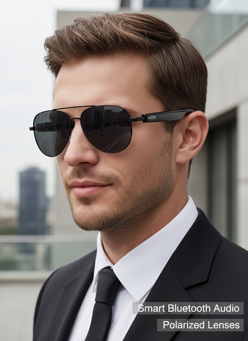 แว่นกันแดดบลูทูธสมาร์ท อะวิเอเ - Sunglasses Aviator Polarized บทวิจารณ์และราคา