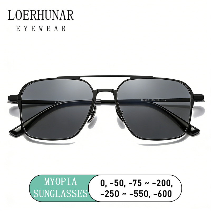 แว่นกันแดดสายตาสั้นแบบคานคู่ไท - Sunglasses Aviator Polarized บทวิจารณ์และราคา