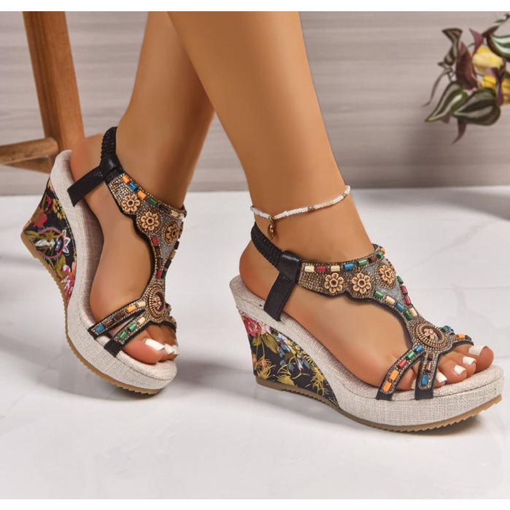 รองเท้าส้นเตารีดแฟชั่นฤดูร้อนส - Casual Sandal Leather บทวิจารณ์และราคา