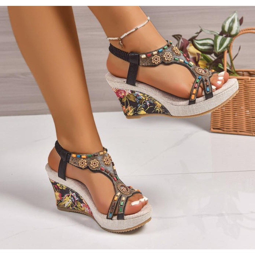 รองเท้าส้นเตารีดแฟชั่นฤดูร้อนส - Casual Sandal Leather บทวิจารณ์และราคา