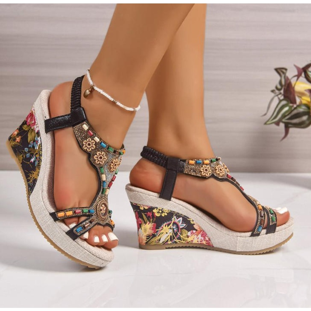รองเท้าส้นเตารีดแฟชั่นฤดูร้อนส - Casual Sandal Leather บทวิจารณ์และราคา