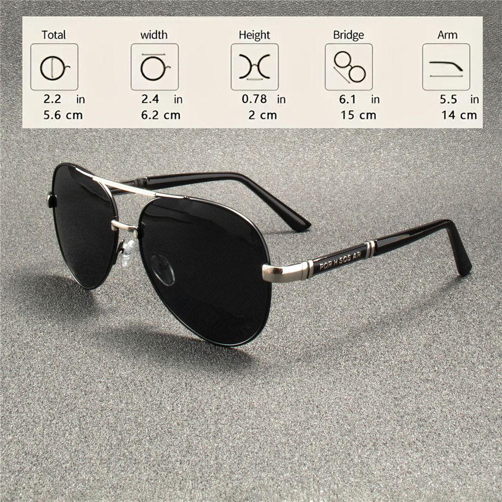 3 ชิ้นแว่นกันแดดโพลาไรซ์ผู้ชาย - Sunglasses Aviator Polarized บทวิจารณ์และราคา