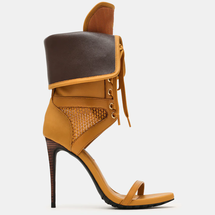 รองเท้าส้นสูงแบบเปิดนิ้วเท้าสำ - Casual Sandal Leather บทวิจารณ์และราคา