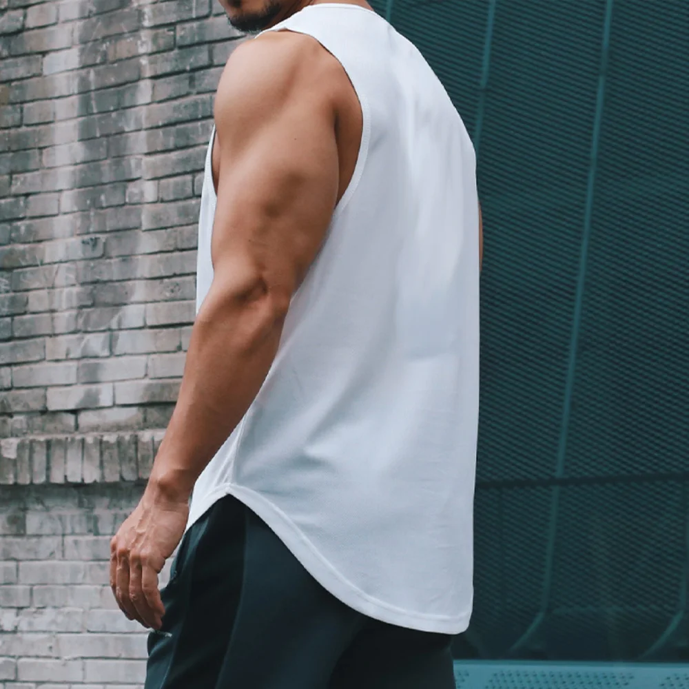 Men's Gym Tank Top ฟิตเนสแขนกุ - Tank Top Muscle บทวิจารณ์และราคา