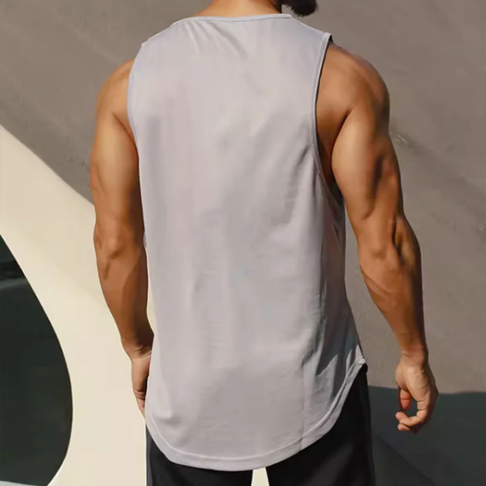 Men's Gym Tank Top ฟิตเนสแขนกุ - Tank Top Muscle บทวิจารณ์และราคา