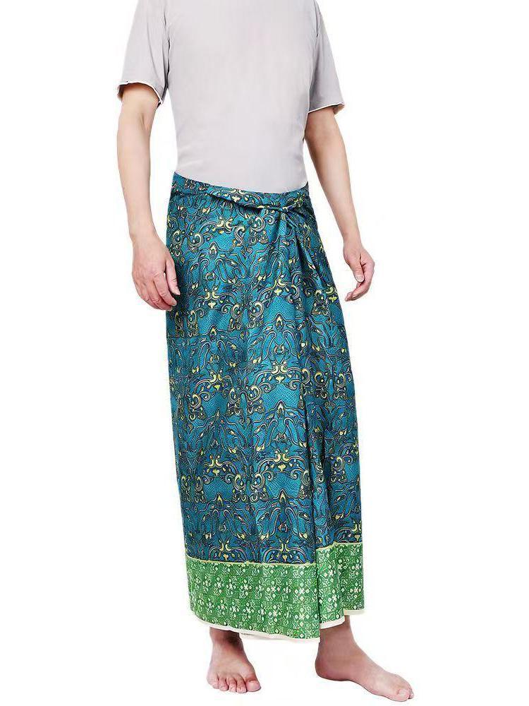ผ้าโสร่งยาวแบบยูนิเซ็กส์ ลายบา - Sarong Men Wrap บทวิจารณ์และราคา