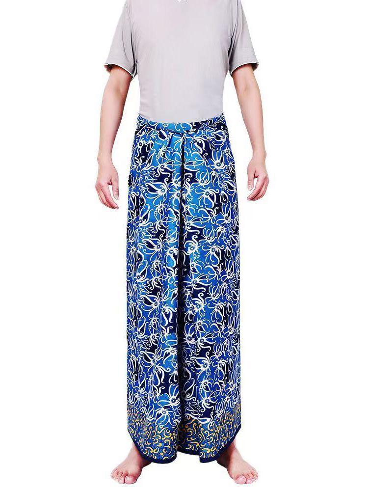 ผ้าโสร่งยาวแบบยูนิเซ็กส์ ลายบา - Sarong Men Wrap บทวิจารณ์และราคา