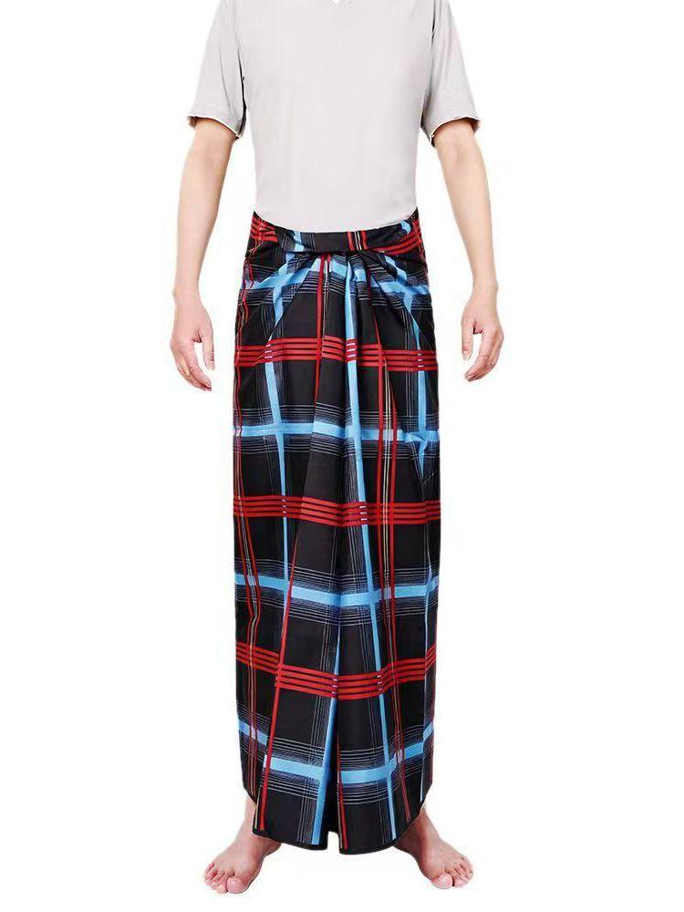 ผ้าโสร่งยาวแบบยูนิเซ็กส์ ลายบา - Sarong Men Wrap บทวิจารณ์และราคา